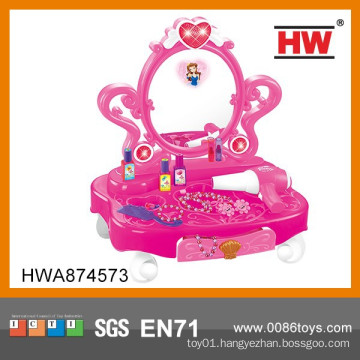 Girls Play Sets Plastic Children Dresser Table With Mirror